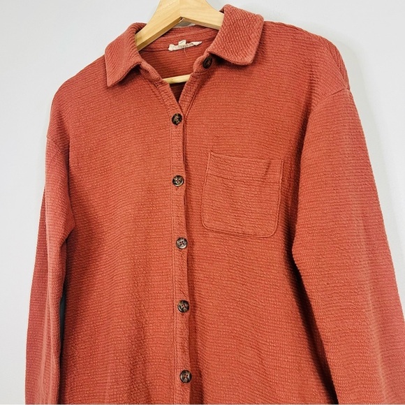Madewell Textural Knit Shirt Jacket shaket size xsmall - Picture 3 of 5